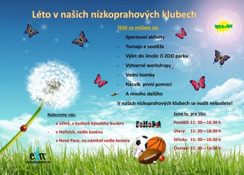 Prázdninový provoz Nízkoprahových klubů