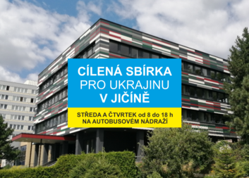 Cílená sbírka pro Ukrajinu v Jičíně