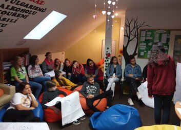 Exkurze studentů ze Zemědělské akademie a gymnázia v Hořicích v NZDM Pohoda