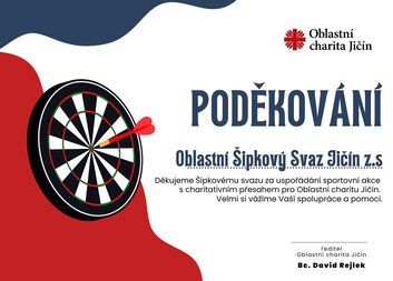 Poděkování Šipkovému svazu