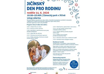 Budeme na Jičínském dni pro rodinu! Přijďte za námi!